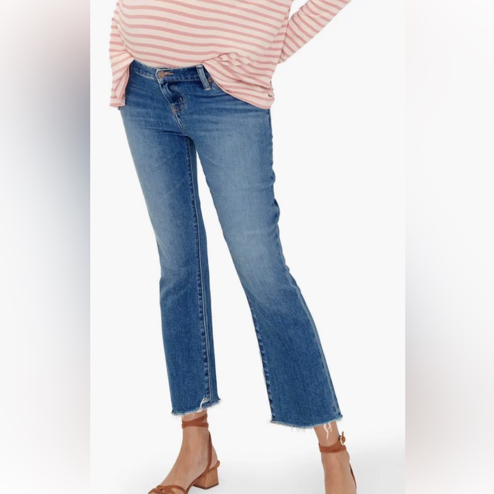 Hatch Under the Bump Crop Maternity Jeans Size 27